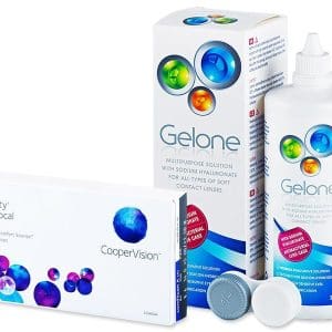 Pachet Biofinity Multifocal (3 lentile) + soluție Gelone 360 ml