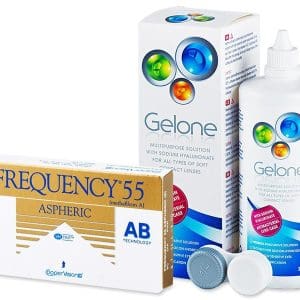 Pachet Frequency 55 Aspheric (6 lentile) + soluție Gelone 360 ml