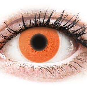 Lentile de contact colorate ColourVUE Crazy Glow Orange – fără dioptrie (2 lentile)