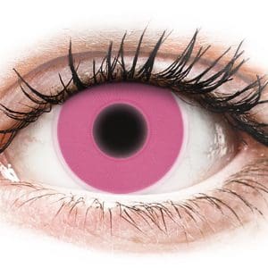 Lentile de contact colorate ColourVUE Crazy Glow Pink – fără dioptrie (2 lentile)