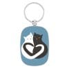 Breloc – Cles opat black & white cat | Derriere la porte