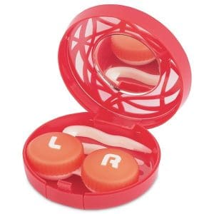 Accesorii Casetă cu oglindă – cu ornament, roșie