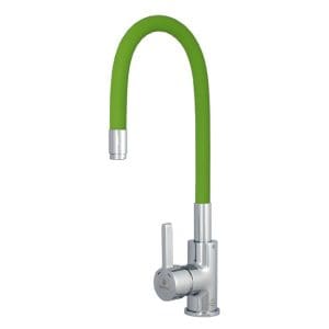Baterie bucatarie pipa flexibila VERDE