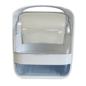 Cutie depozitare cosmetice cu sertar si capac rabatabil, inaltime 30 cm