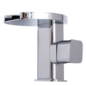 Baterie lavoar, tip cascada, crom lucios