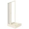 Paravan de dus Italbox Venere Lux, usa armonica, PVC, 90×185 cm, Alb