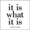 Magnet – It is What it is | Quotable Cards