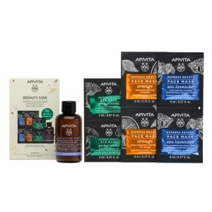 Apivita Set cadou Masti de fata 8 x 4ml & Masti de ochi 2 x 2ml & Spuma demachianta 75ml