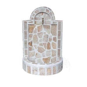 Cismea mare – placata cu piatra poligonala Rhodos, 105 x 70 cm, 85 kg