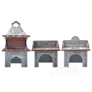 Ansamblu Gratar Gradina Family – Piatra Naturala Poligonala