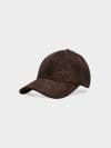Șapcă cu cozoroc snapback din piele întoarsă pentru femei