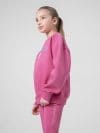 Bluză de molton fără fermoar și glugă pentru fete