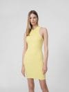 Rochie cu bretele din tricot striat pentru femei