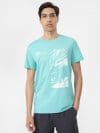 Tricou regular cu imprimeu pentru bărbați