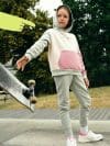 Pantaloni jogger de molton pentru fete