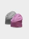Căciulă beanie reversibilă pentru fete
