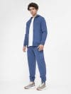 Pantaloni de molton cu efect acid wash pentru bărbați