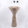 Chiuveta Tao Antros – Marmura Light Emperador, 50 x 85 cm