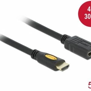 Cablu prelungitor HDMI 4K 1.4 T-M 5m, Delock 83082