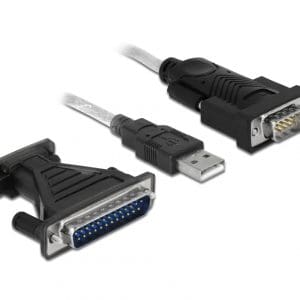 Cablu USB la Serial RS232 FTDI 1.8m, Delock 61308