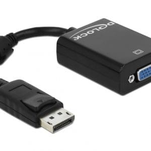Adaptor Displayport la VGA 15 pini T-M negru, Delock 61848