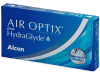 Lentile de contact lunare Air Optix plus HydraGlyde (6 lentile)