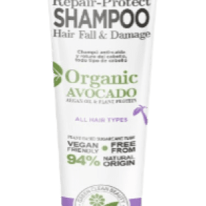 Sampon reparator contra caderii parului cu Niacinamida si Avocado Organic, 225ml, The conscious