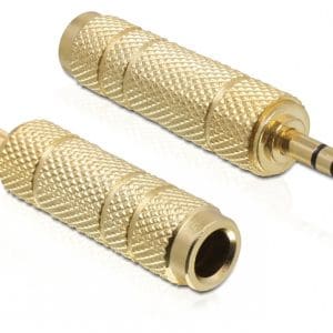 Adaptor audio Jack 6.3mm la Jack 3.5mm M-T stereo, Delock 65360
