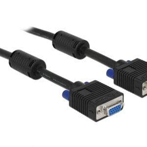 Cablu prelungitor SVGA 15T-15M, ecranat 3m, Delock 82565