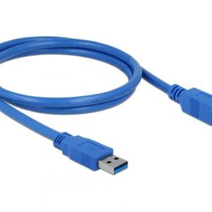 Cablu USB 3.0 tip A la tip B 1m T-T Bleu, Delock 82580