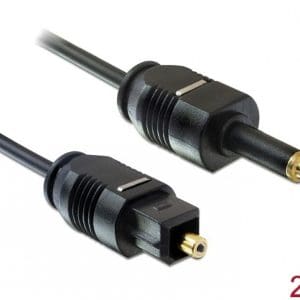 Cablu optic Toslink standard la mini Toslink T-T 2M, Delock 82876