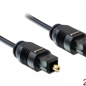 Cablu optic Toslink T-T 2M, Delock 82880