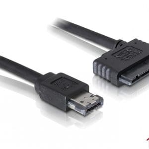 Cablu eSATAp 5V la micro SATA 16 pini 1m, Delock 84416