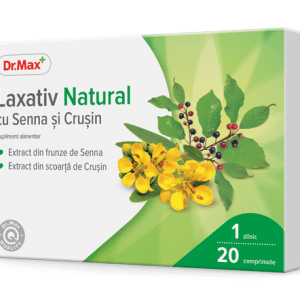 Dr. Max Laxativ natural cu senna si crusin, 20 comprimate filmate