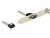 Bracket serial DB9 1 port 1:1, Delock 89108