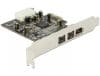 PCI Express Firewire 2 porturi B + 1 port A, Delock 89153