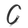 Bratara fixa bangle Ingrid Black din otel inoxidabil DRGB0045 DarGen