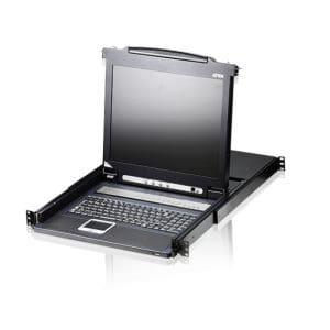 Distribuitor KVM LCD 17″ PS/2 VGA 16 porturi, ATEN CL1016M