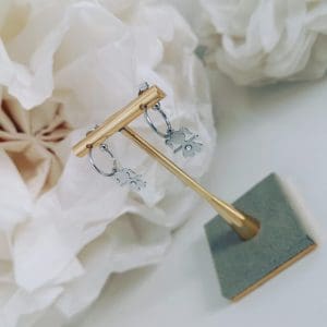 Cercei silueta fetita, Argint 925 rodiat