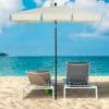 Outsunny Umbrela Parasolara dreptunghiulara 200 × 125 × 235cm Crem | Aosom Ro
