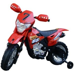 Homcom Motoreta MotoCross Electrica pentru Copii, Rosu, 107x53x70cm