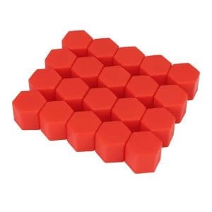 Set 20 capace prezoane 17″ ROSII din Silicon pentru jante