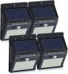 Set 4 Lampi BRIGHT 30 LED Solare cu senzor de miscare si lumina 1 mod ILUMINARE