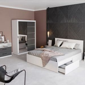 Set Mobila Dormitor Avangard C03 cu oglinda