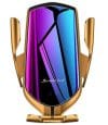 Suport Auto Auriu R1 Senzor Incarcare Fast Charge Wireless