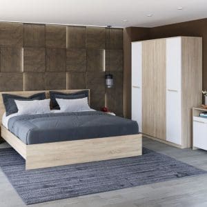 Set Dormitor Sonoma 4U – 5 piese