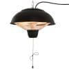 Outsunny Lampa pentru Incalzire Electrica Suspendata incalzitor pentru Exterior cu Iluminatie Led 1500W | AOSOM RO