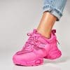 Adidasi Dama Fucsia din Piele Ecologica Rylin