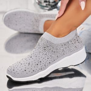 Adidasi Dama Gri din Textil Florence