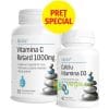 Pachet Calciu Vitamina D3 40cps + Vitamina C Retard 1000mg 30cps